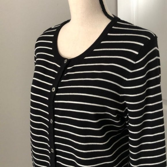 BLACK STRIPS SWEATER - Picture 1 of 5